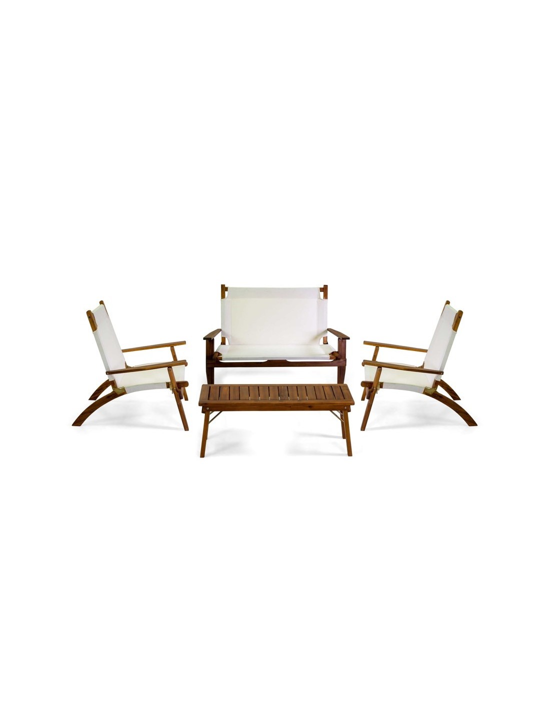 SALOTTO 750136 DIANE LEGNO TESSUTO ECRU'