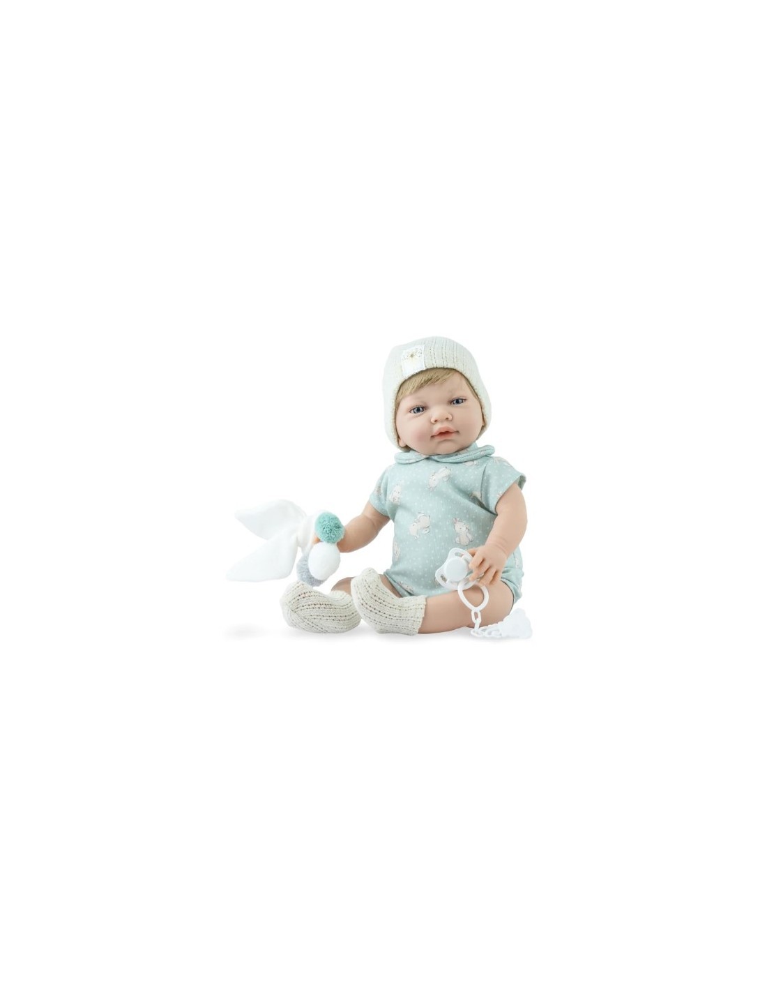 REBORN BAMBOLA 746 SWEET RABBIT AZZURRO