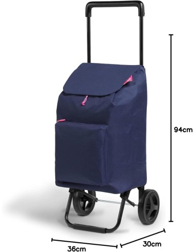 Gimi Argo Carrello Spesa 42L Blu – Resistente e Pratico