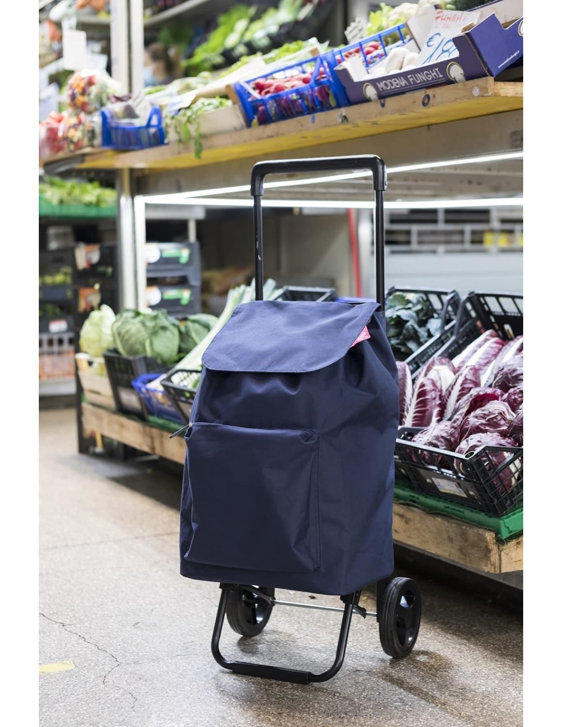 Gimi Argo Carrello Spesa 42L Blu – Resistente e Pratico