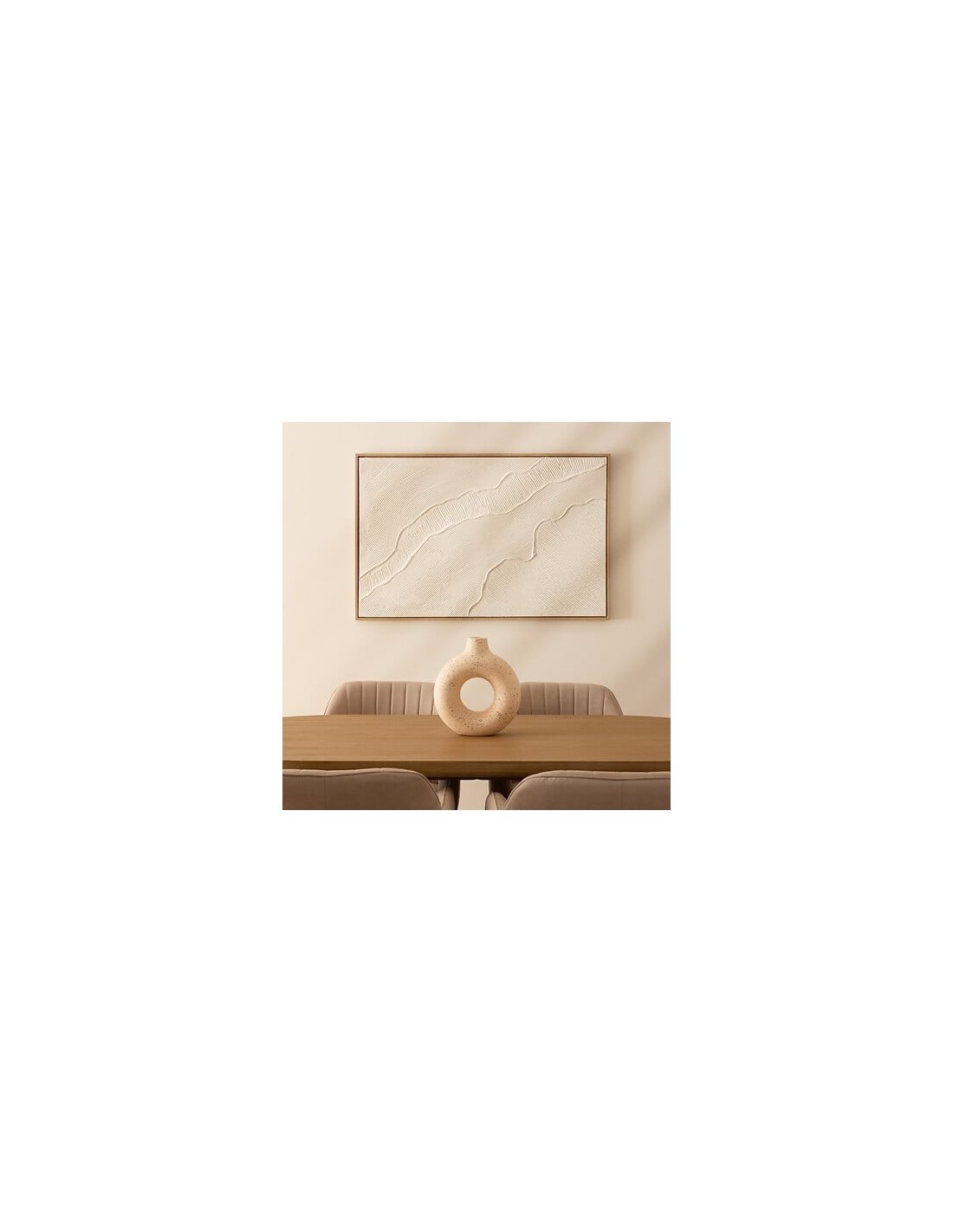 Poltrona da pranzo Visoca, beige, acciaio, dimensioni 61,5x57x83 cm