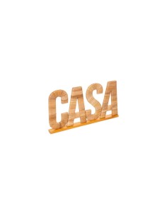 SCRITTA CASA 187917 RATTAN 40X22CM BEIGE