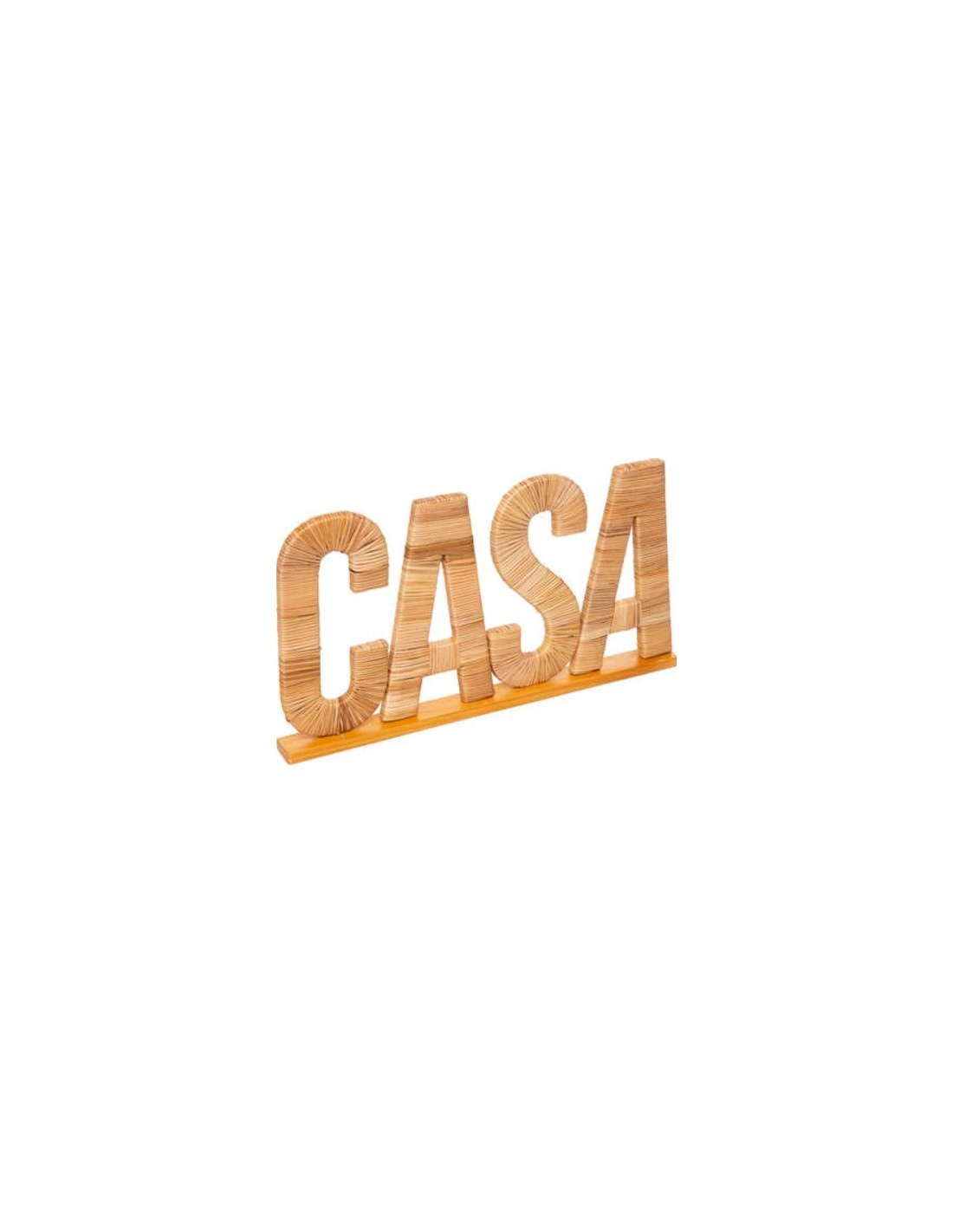 SCRITTA CASA 187917 RATTAN 40X22CM BEIGE