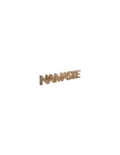 SCRITTA NAMASTE 169407 MANGO 54X10CM MARRONE