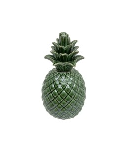 Ananas decorativo in ceramica verde Atmosphera A. 20 cm