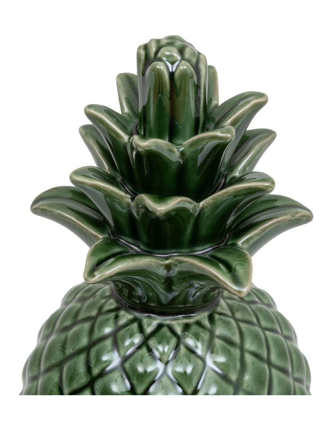 Ananas decorativo in ceramica verde Atmosphera A. 20 cm