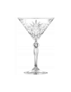 Set 6 Calici Martini RCR Melodia in Cristallo Luxion – 210 ml, Made in Italy