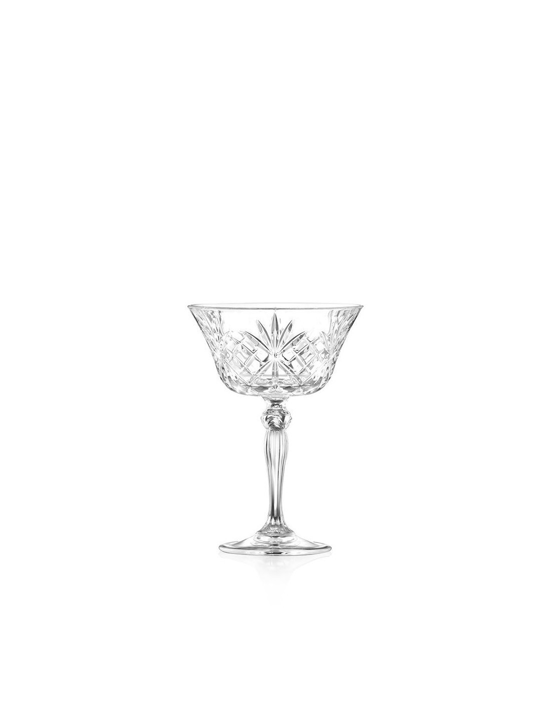 Melodia Coppa Champagne 26 cl, Set 6 Pezzi, Cristallo Luxion, Elegante, Lavabile in Lavastoviglie, Brillante e Resistente