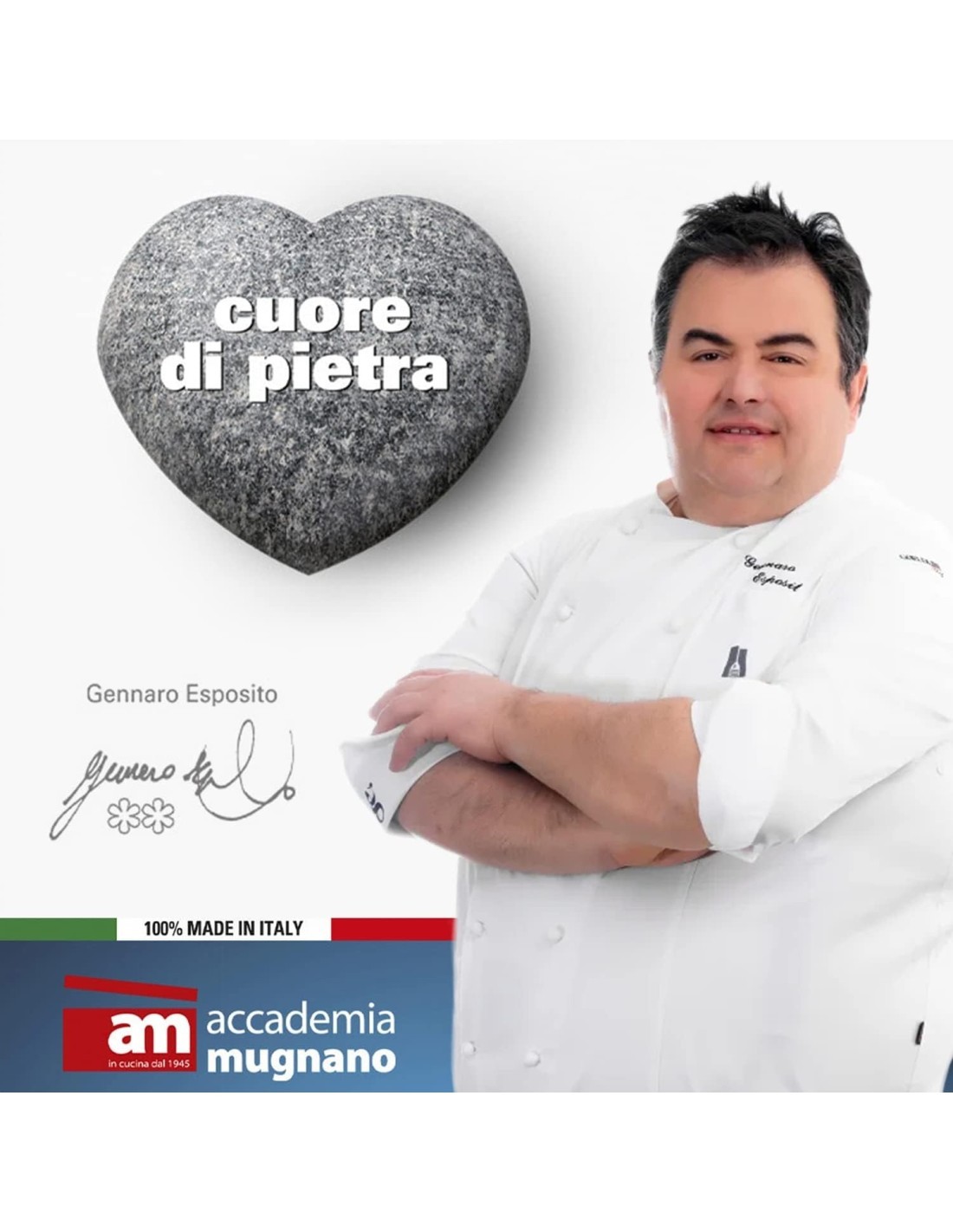 Padella Cuore di Pietra 16 cm Induzione – Accademia Mugnano, Alluminio Forgiato