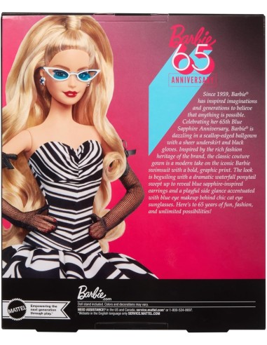 BARBIE, SIGNATURE 65° ANNIVERSARIO, BAMBOLA COLLEZIONE, 6+ ANNI