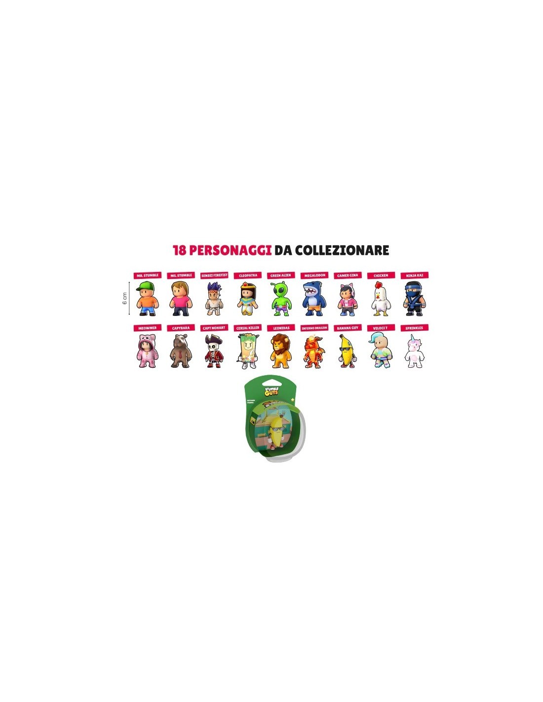 STUMBLE GUYS SG8010 PORTACHIAVI ASSORTITI