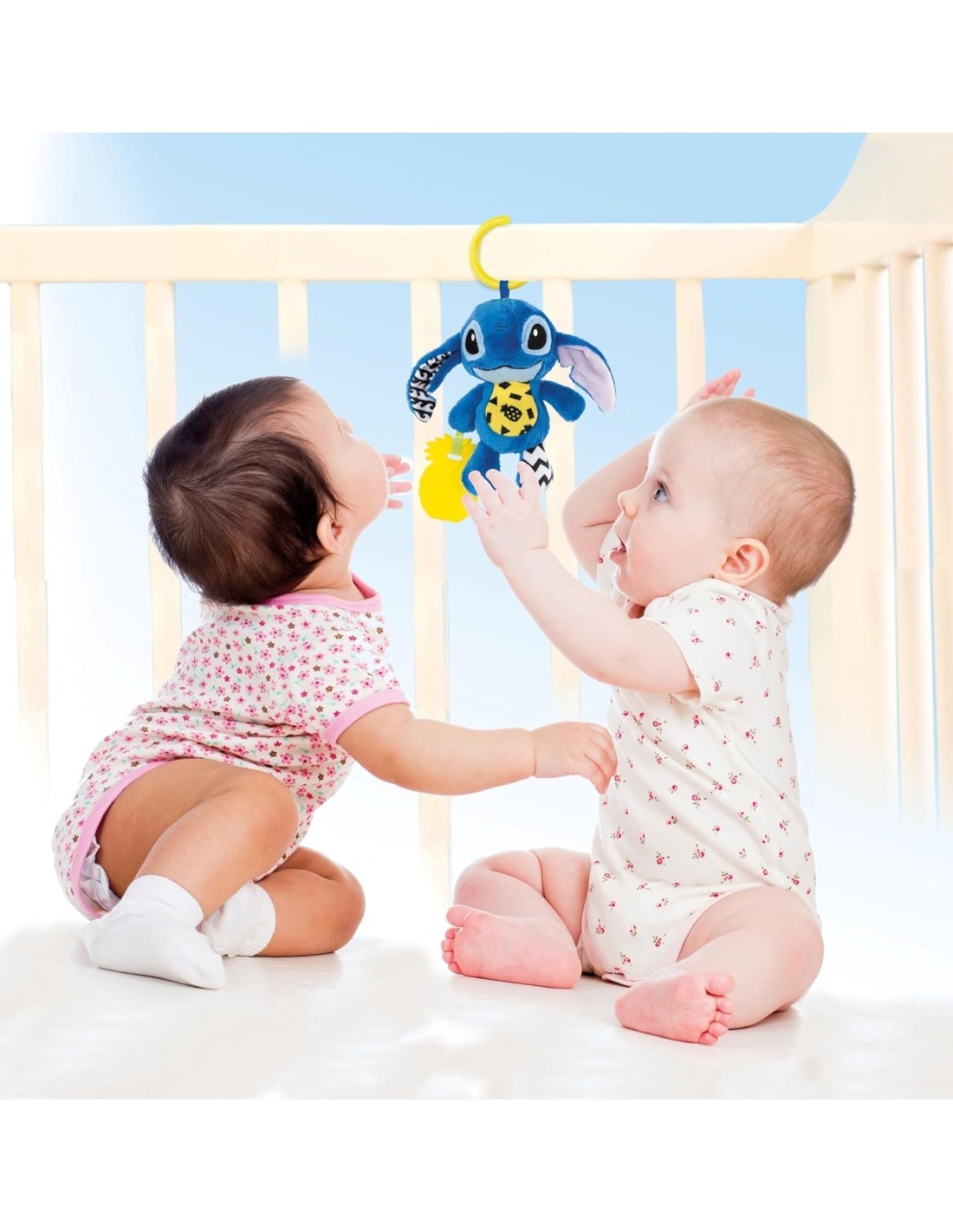 Stitch Disney Baby Plush – Sonaglio da Viaggio per Neonati con Anello
