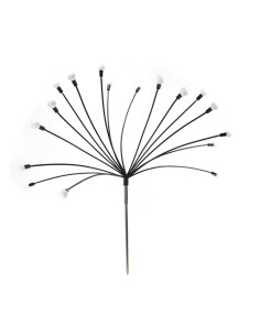 Set di 24 Lucciole Bianco Caldo H72cm da Esterno - La Magia di Natale a casa tua