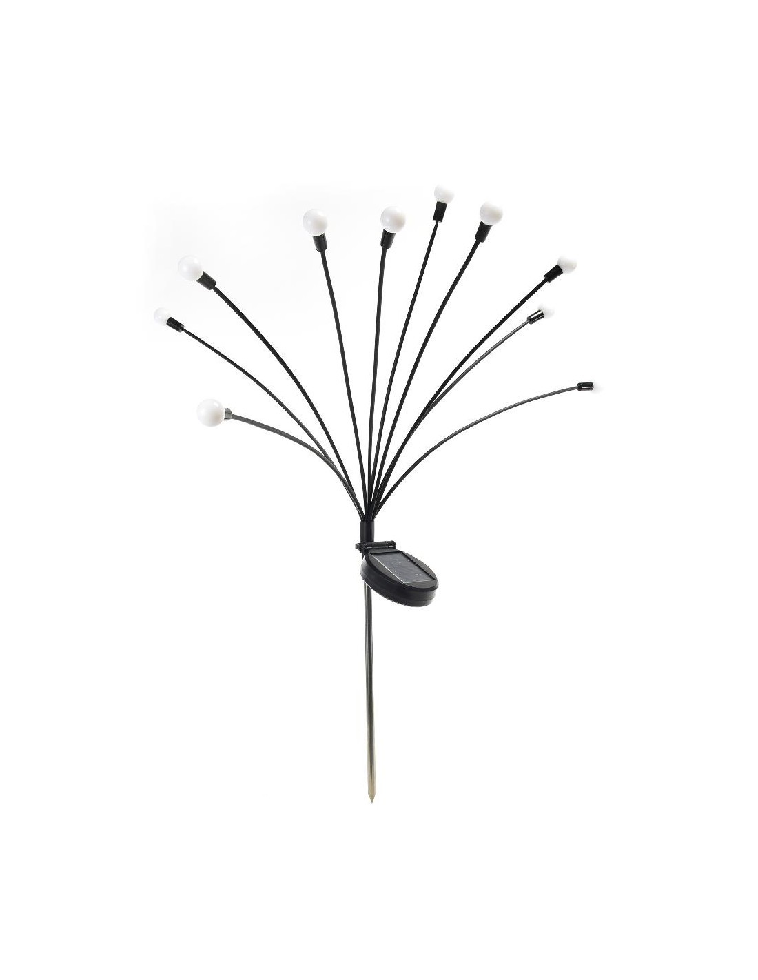 SET 10 LUCCIOLE SOLARI 14798 BIANCO CALDO H72CM