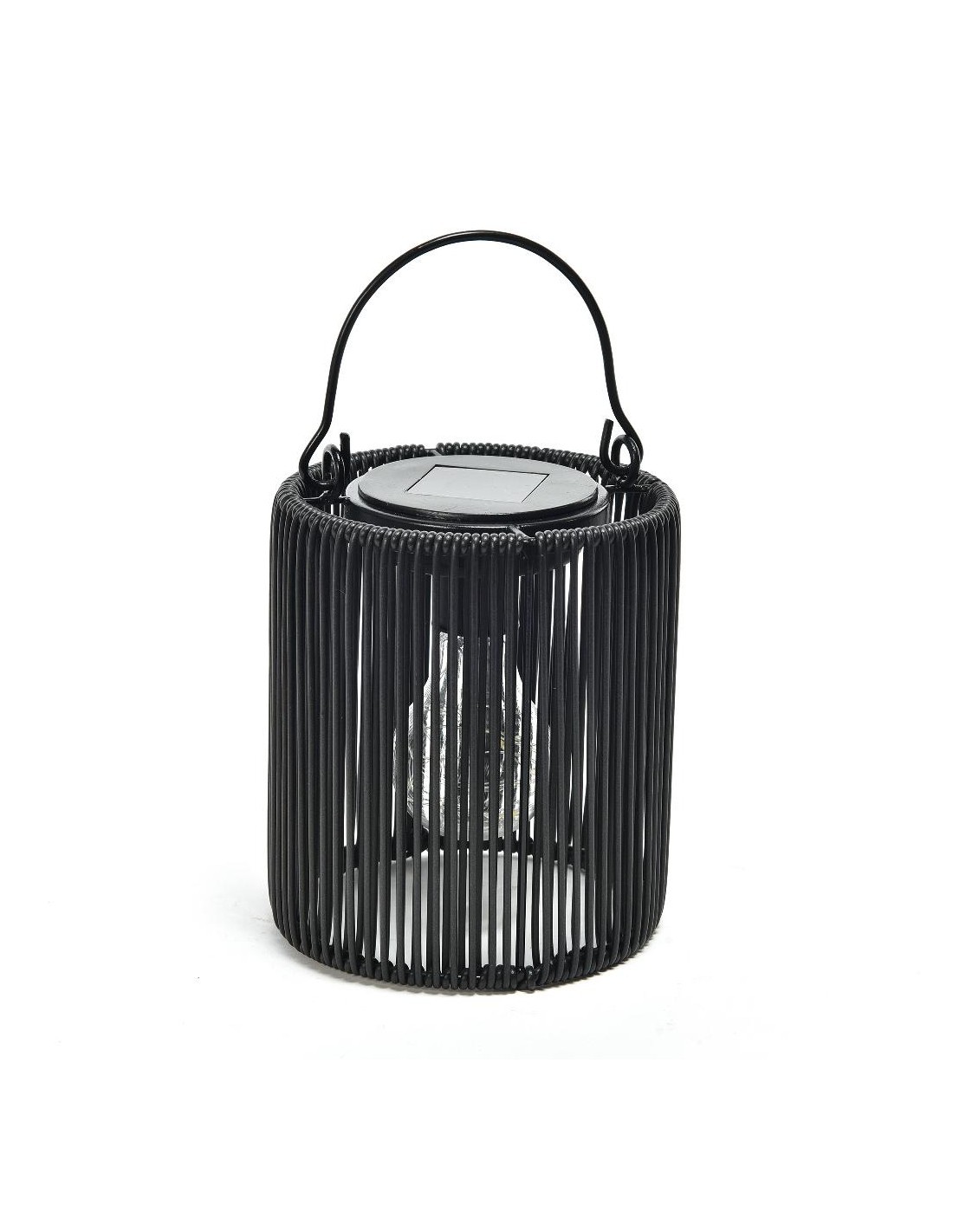 LAMPADA SOLARE 08124 NERO 14X16CM METALLO/PLASTICA