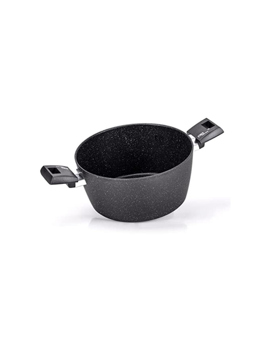 Casseruola Moneta Etnea 20 cm, Alluminio Forgiato, Antiaderente Effetto Pietra