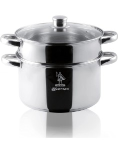 Aeternum Divina Vaporiera 22 cm – Acciaio Inox, Adatta Induzione