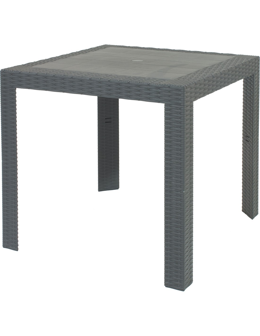 TAVOLO SATURNO IN PLASTICA 80X80X72 CM ANTRACITE ARETA su TreG Ingr...