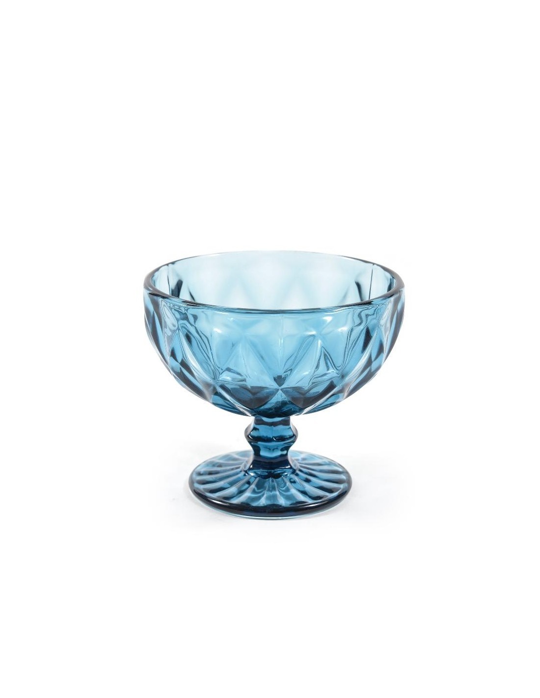 COPPA 07496 VETRO AZZURRO 350ML 12X10,5CM