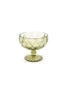 COPPA 07953 VETRO VERDE CHIARO 350ML 12X10,5CM