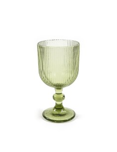 CALICE 08257 VETRO VERDE CHIARO 350ML 9X16,5CM