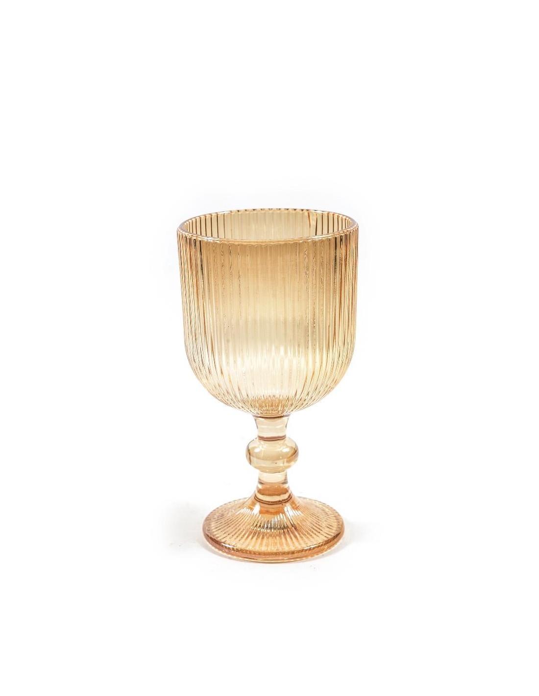 CALICE 08271 RIGHE AMBRA 350ML 9X16,5CM