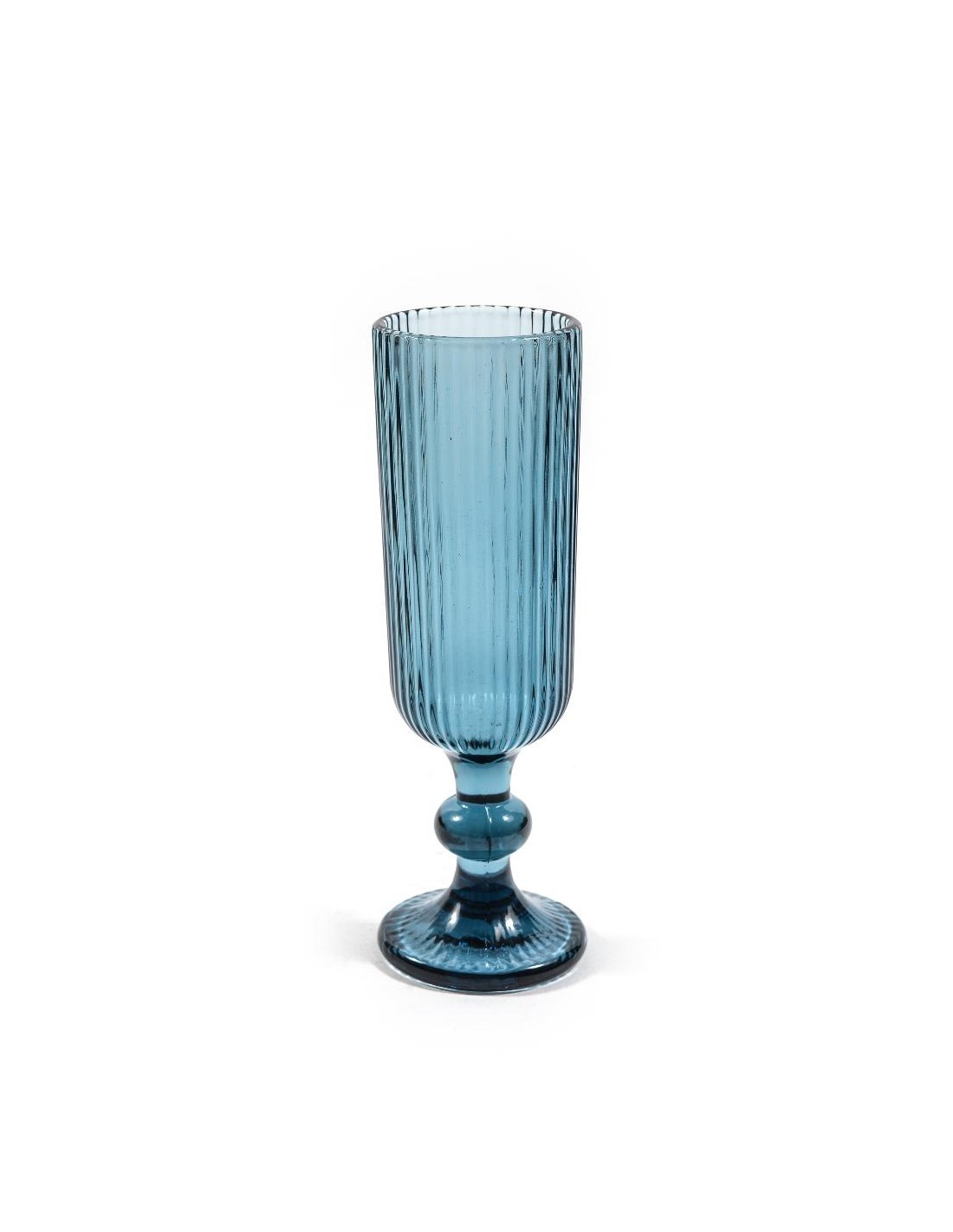 FLUTE 08301 VETRO AZZURRO 150ML 6X18,5CM
