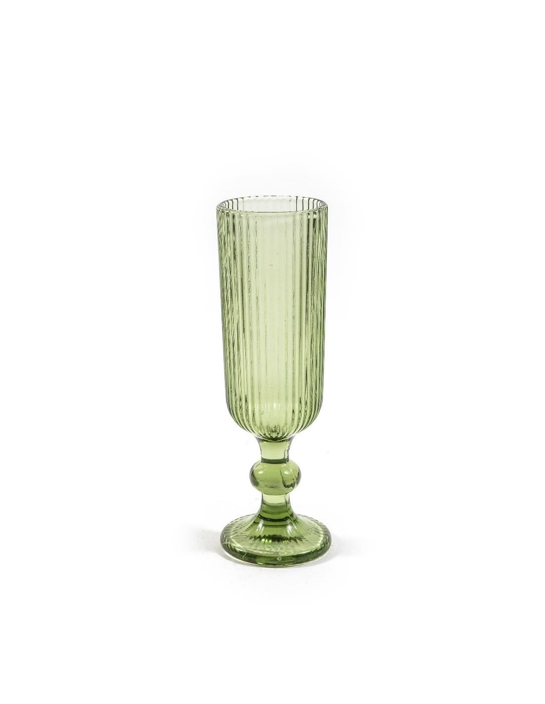 FLUTE 08318 VETRO VERDE CHIARO 150ML 6X18,5CM
