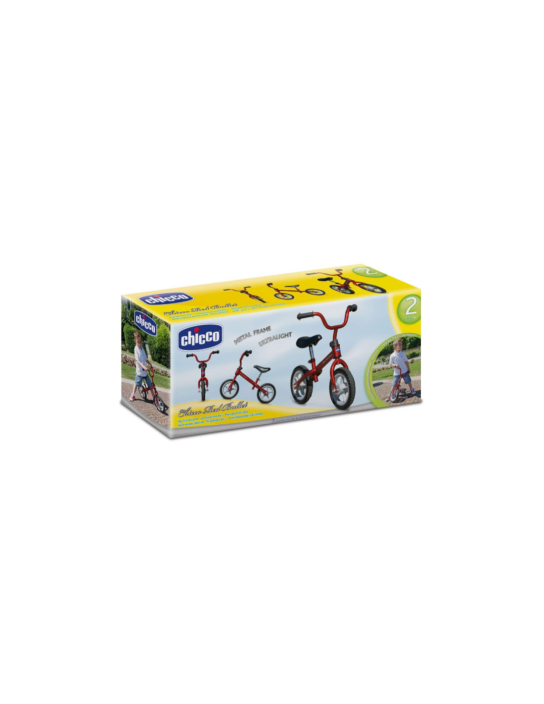 Chicco Balance Bike, Bicicletta Senza Pedali , Sella Manubrio Regolabili, Ultraleggero e Resistente, Pneumatici no Gonfiaggio