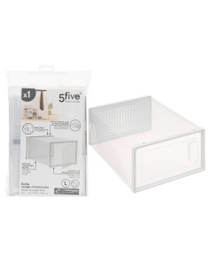 Scatola portascarpe plastica, contenitore trasparente 35x25x18 cm, organizzazione scarpe, resistente, armadi, ripostigli 2