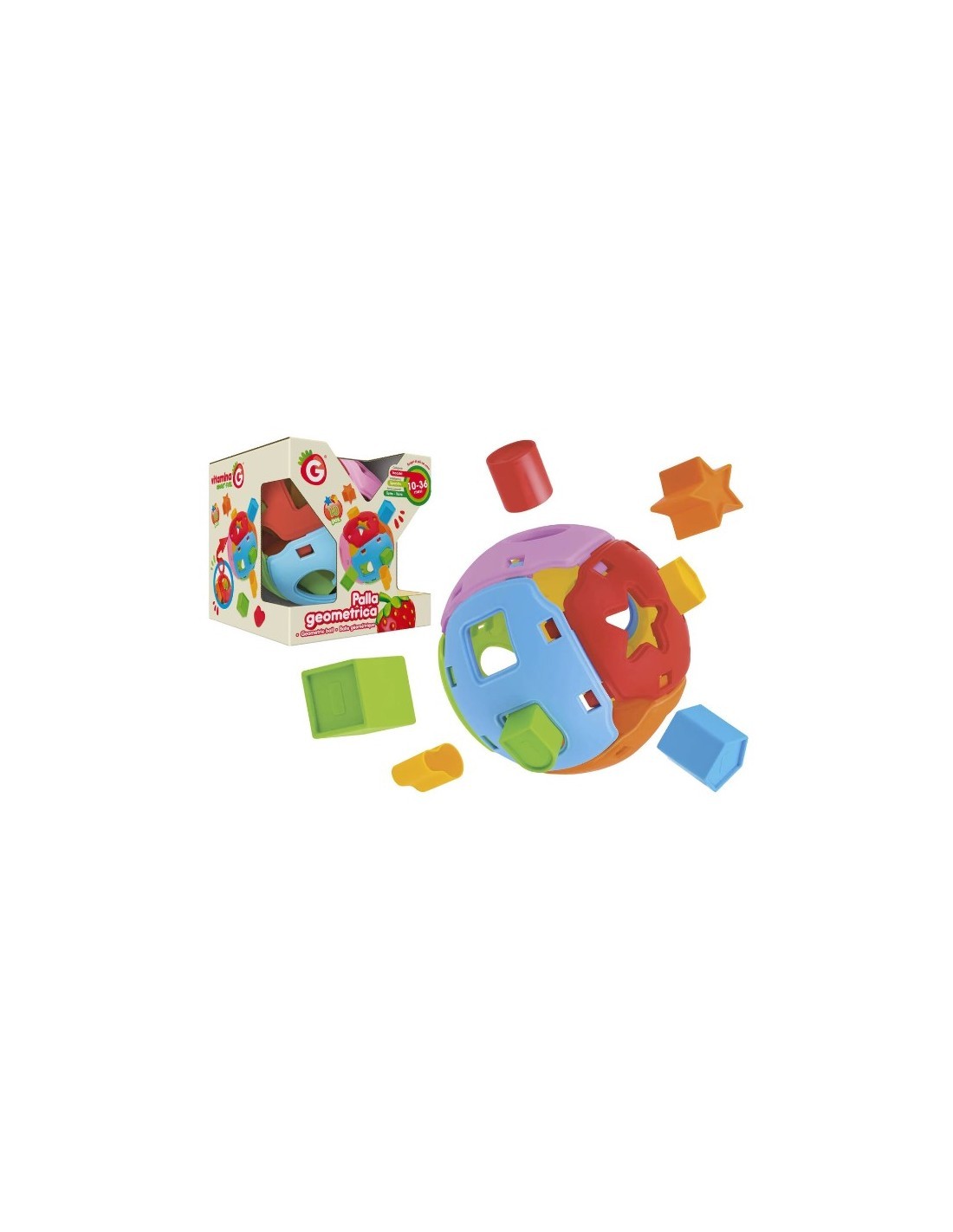VITAM G 05515 PALLA GEOMETRICA 16CM CON FORMINE