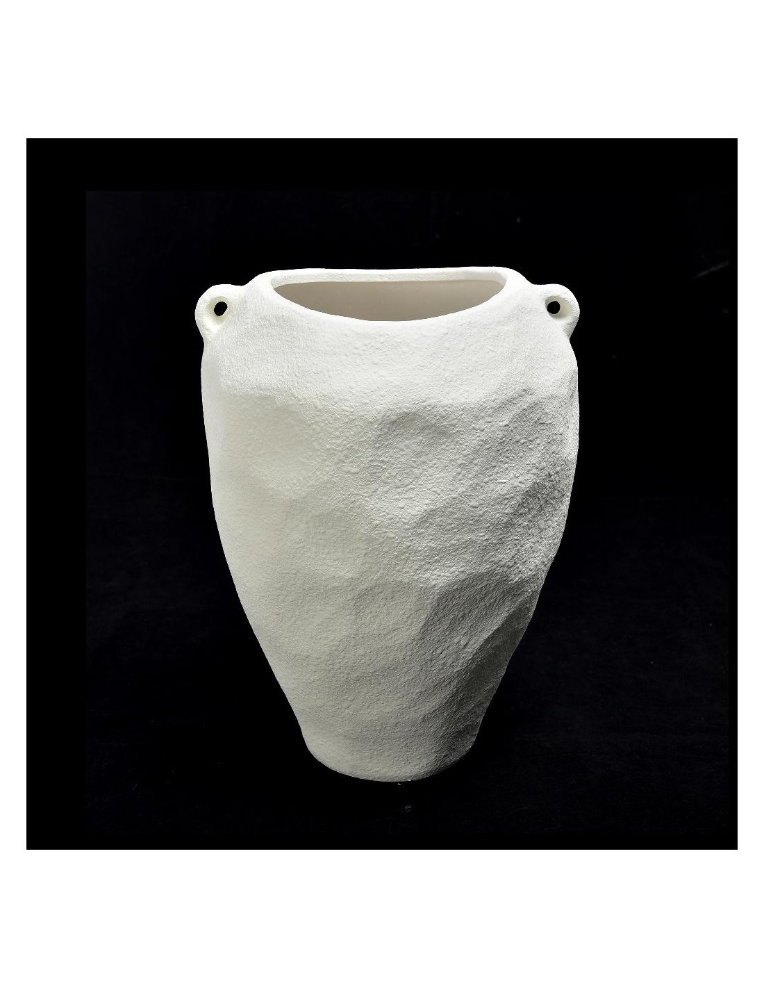 VASO 15443 CERAMICA 25X25X35CM BIANCO