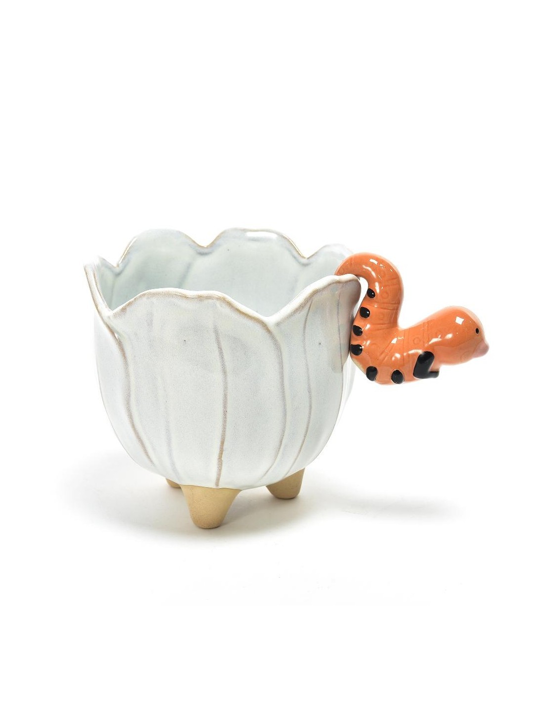 VASO 04553 CERAMICA CON ANIMALETTO 16X15X16CM