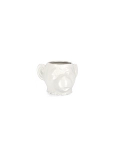 VASO 0143163 JAIDEN SCIMMIA 25X23X17CM BIANCO