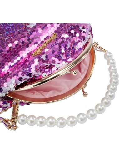 Girabrilla Fashion Bag, Borsetta a Forma di Borsellino con Paillettes e Tracolla, Borsetta Colorata per Bambini, Nice Group