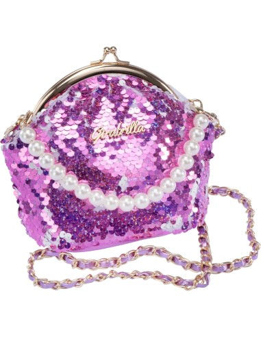 Girabrilla Fashion Bag, Borsetta a Forma di Borsellino con Paillettes e Tracolla, Borsetta Colorata per Bambini, Nice Group