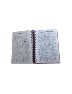 DIAMANTINY Unicorno, dipingi coi numeri, deco book, gemme 3D, album A5, attività creativa, bambini 5+