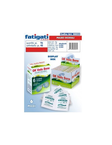 CONF 6 PULISCI OCCHIALI 30823