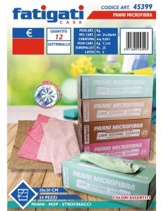 CONF 24 PANNI MICROFIBRA 45399 30X30CM