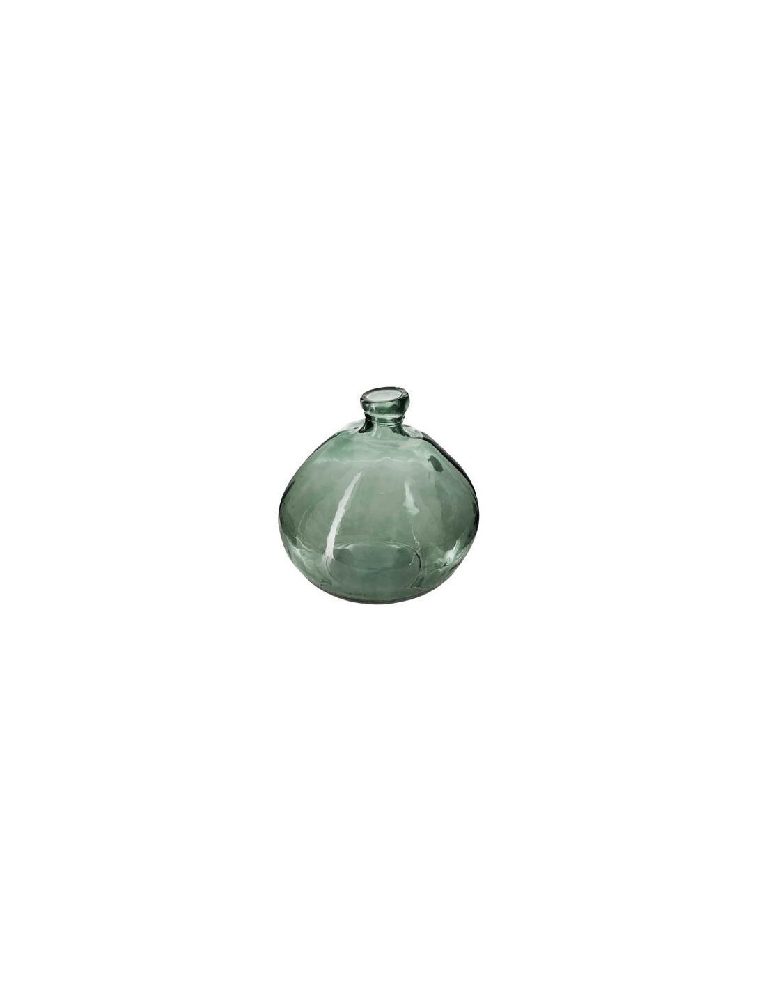 VASO 155689F VETRO RICICLATO VERDE KAKI D33CM