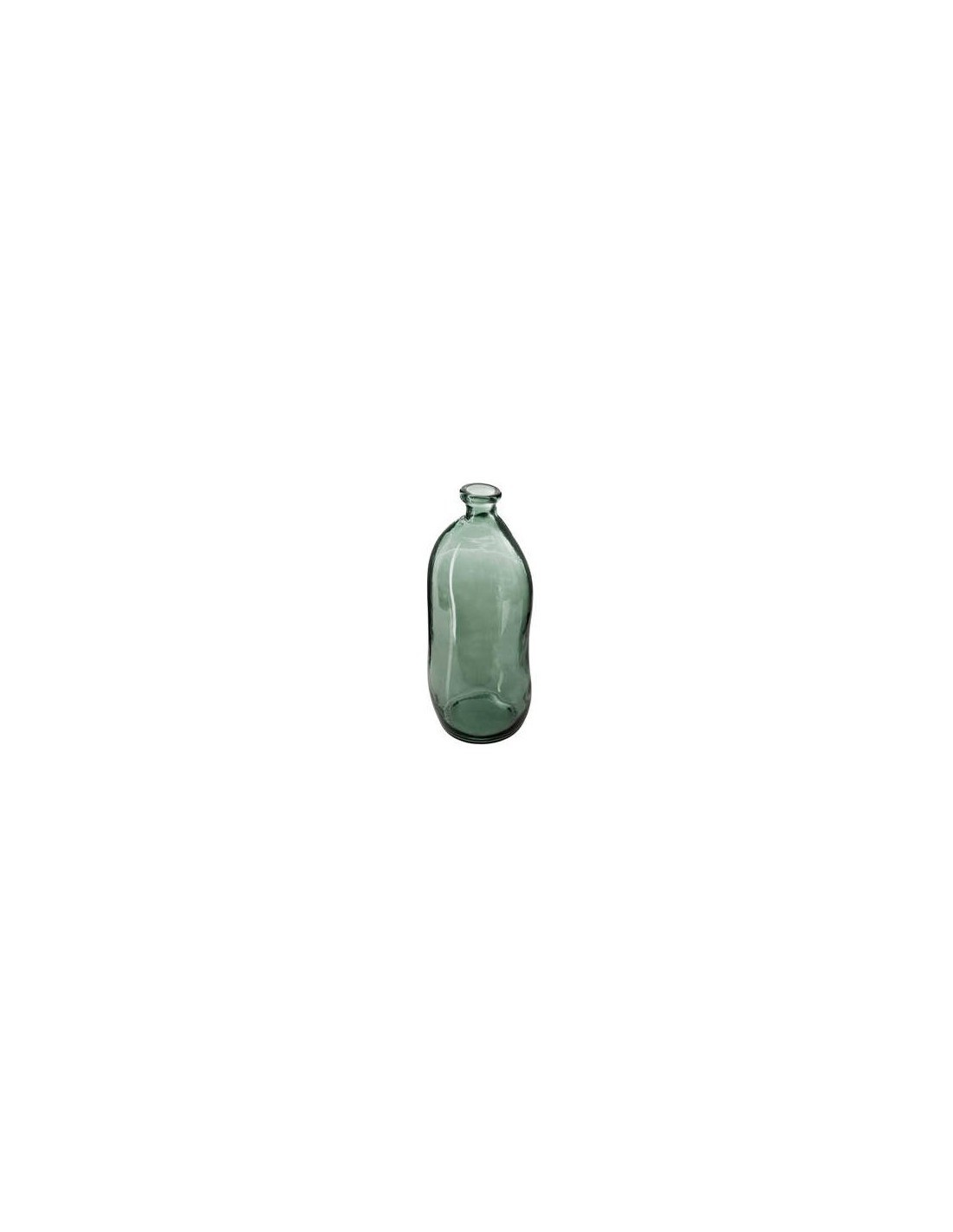 VASO 155686F VETRO RICICLATO VERDE KAKI 13X35CM