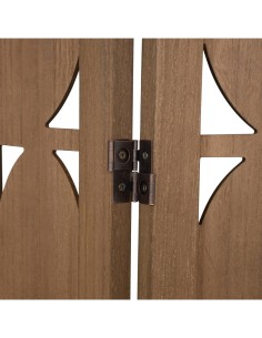 Paravento pieghevole "Hernan" Marrone 170 cm