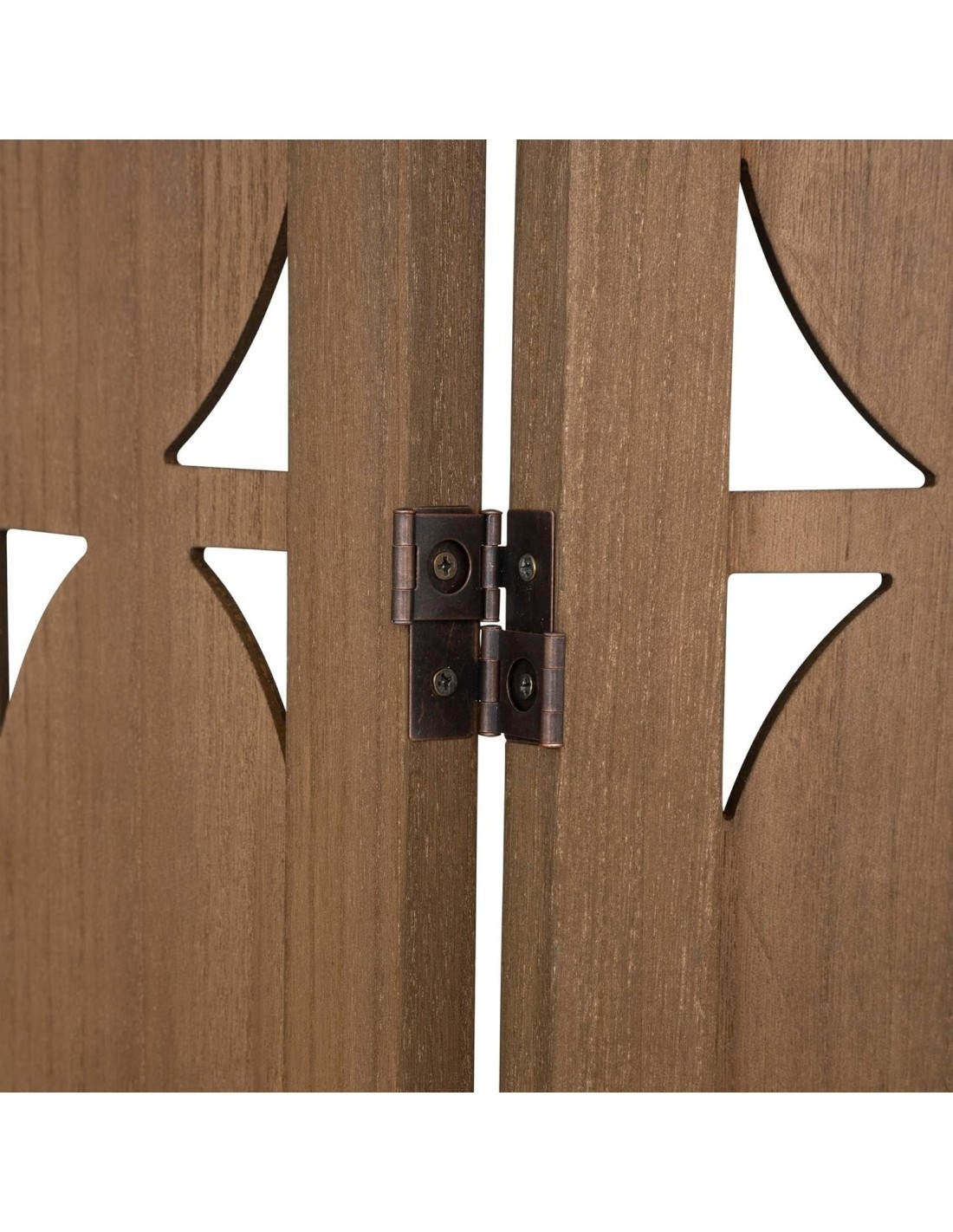 Paravento pieghevole "Hernan" Marrone 170 cm