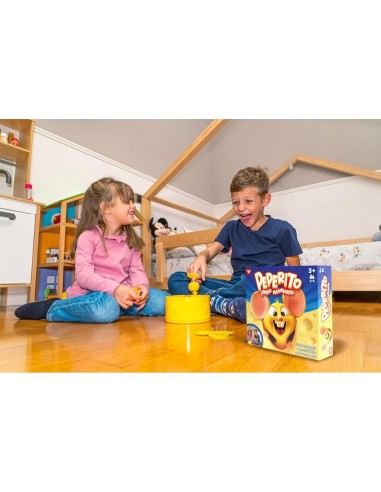 Rocco Giocattoli Peperito Topino Mangiadito, gioco da tavolo per bambini, gioco divertente per bimbi