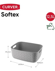 CESTINO 258715 TORTORA 12,5LT 38X29X15CM