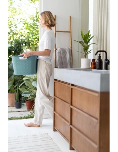 CESTA PORTABIANCHERIA 258702 VERDE 45LT 40X60X28CM