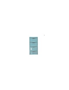 Tontarelli, cassettiera Bambù 4 cassetti, Delfin,38x39x78h cm, mobile salvaspazio, casa, ufficio