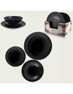 PIATTO FRUTTA 20CM NERO