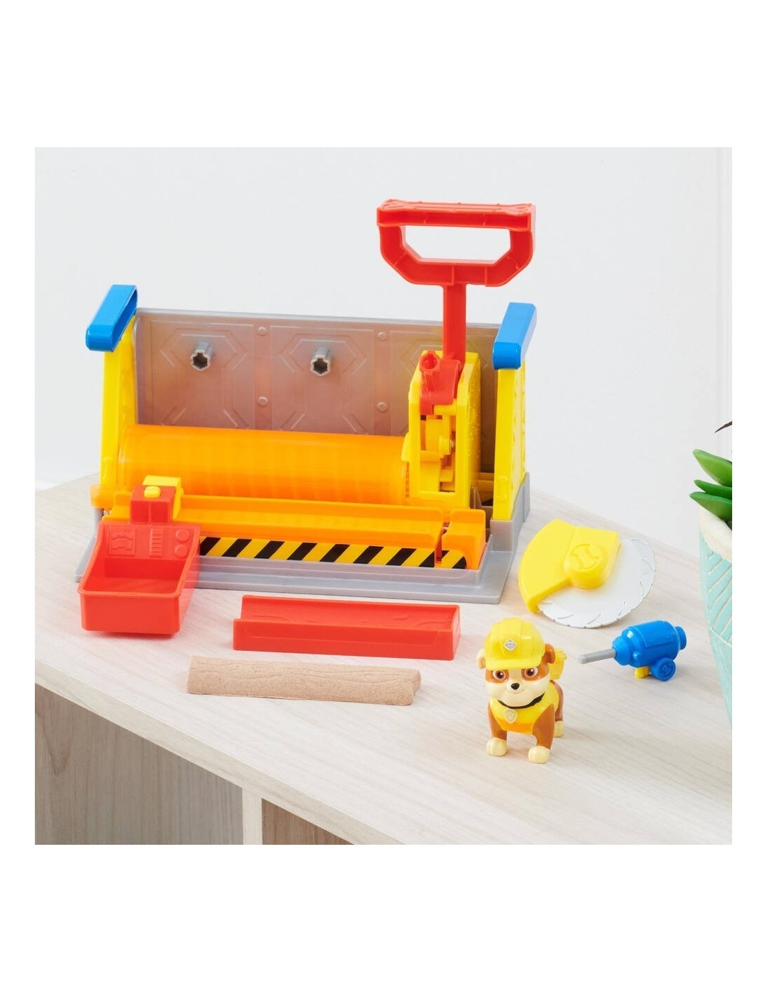 Rubble & Crew Officina di Rubble, Set da Costruzione con Personaggio Rubble, Sabia Kinetic Sand e Strumenti, 3 Anni+