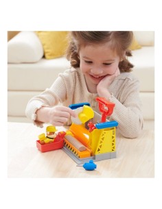 Rubble & Crew Officina di Rubble, Set da Costruzione con Personaggio Rubble, Sabia Kinetic Sand e Strumenti, 3 Anni+